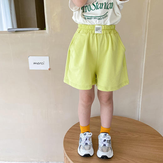 （清仓现货）清仓现货现发【社群供X】男女童韩版宽松运动短裤100%棉 商品图3