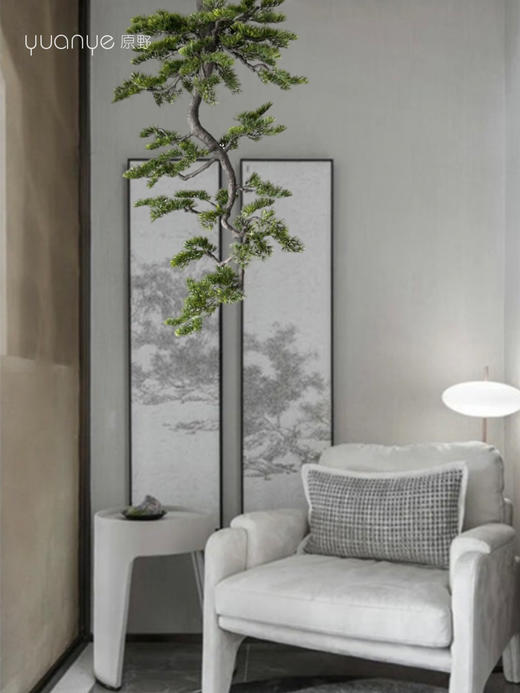 新中式悬挂仿真迎客松假松树大型绿植售楼部酒店会所茶室别墅景观 商品图2