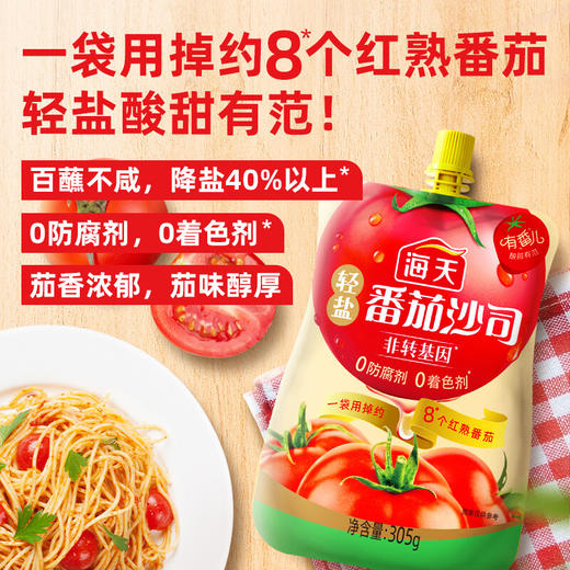 海天轻盐番茄沙司305克 商品图1