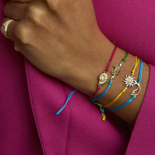 北京仓｜Yvonne Leon-Solar Signet-钻石 黄水晶 黄绳 手链［法国设计师］ 商品图2