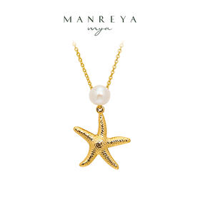 Manreya玛芮雅「海的女儿-海洋之星」淡水珍珠质感项链