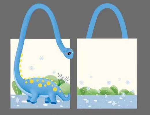 【河南自博-文创】四季帆布包 - 汝阳龙（冬） 商品图1