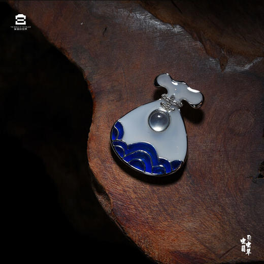 宫里的世界&虫虫翡翠 海水江崖吉祥福袋吊坠 大吉招财福袋吊坠 商品图1