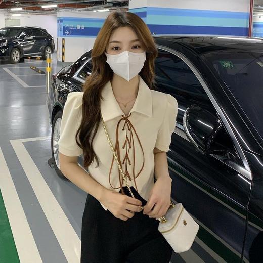 （清仓现货）【社群供G】2022夏季纯欲风不规则设计感短袖衬衫 商品图4