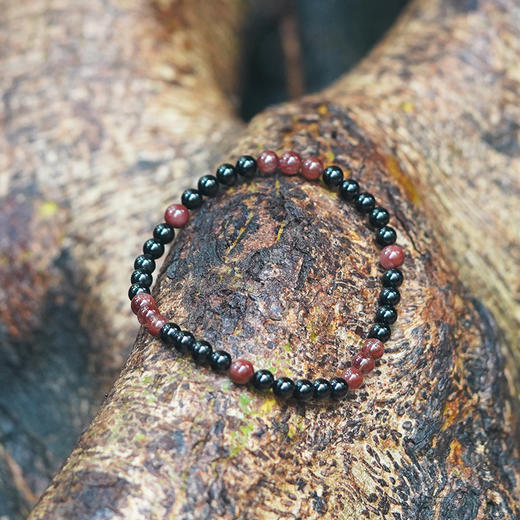 红发晶黑碧玺脚链 | 水晶饰品 月下世界【下单请备注脚围】「下单后72小时内发货」 商品图5