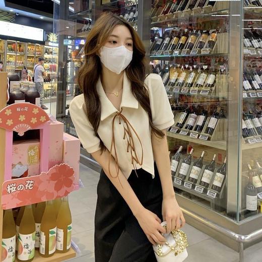 （清仓现货）【社群供G】2022夏季纯欲风不规则设计感短袖衬衫 商品图3