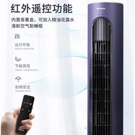 格力（GREE）负离子净化塔扇/智能遥控电风扇/家用无叶风扇/易拆洗轻音定时电扇 FL-08X63Bg