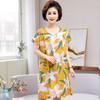CLX棉绸睡裙女夏季新款睡衣家居服套装短袖 商品缩略图4