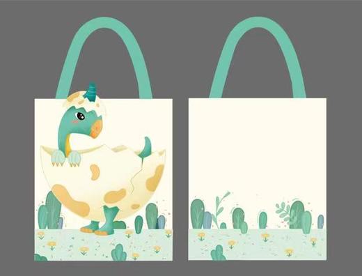 【河南自博-文创】四季帆布包 - 贝贝龙（春） 商品图1