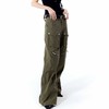 NUTH显瘦不仅是一点 绿色宽松直筒工装裤女夏百搭美式阔腿休闲裤 商品缩略图1