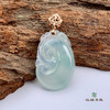 派瑞翡翠 18k金翡翠吊坠 冰种 白色 商品缩略图3