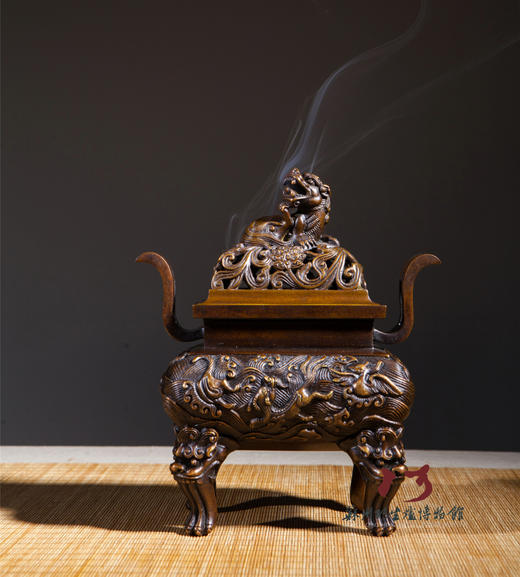 巧生炉-朝冠耳水波纹熏炉C232   SP3911 商品图0