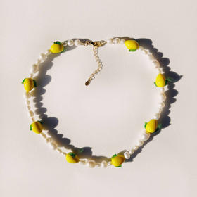 订购8周到｜Ninfa-Lisa 同款-柠檬 珍珠 项链［葡萄牙设计师］