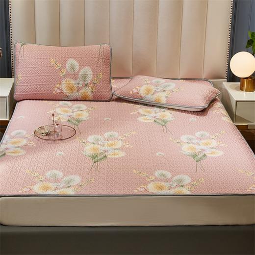 【丝丝凉意好睡眠】泰国皇家全冰丝生物基乳胶凉席三件套高端软席 商品图2