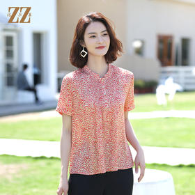 佐尔美夏季新款 桑蚕丝真丝弹力双乔衬衣女E12CS112
