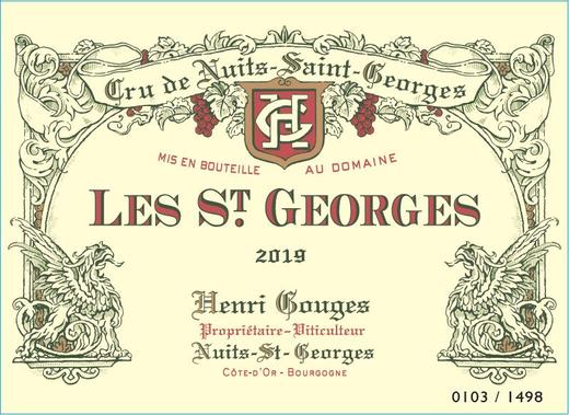 2019 Henri Gouges, Les Saint Georges Nuits-St-Georges 1er Cru【闪送】（65折）* 商品图0