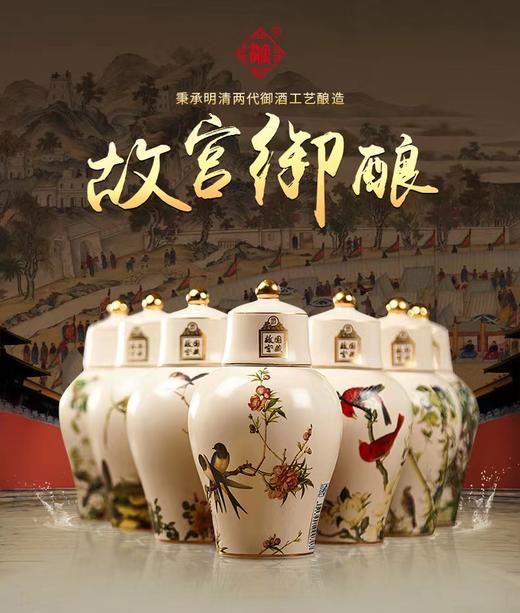 故宫郎世宁花鸟图御酒52度 500ml*8 商品图1