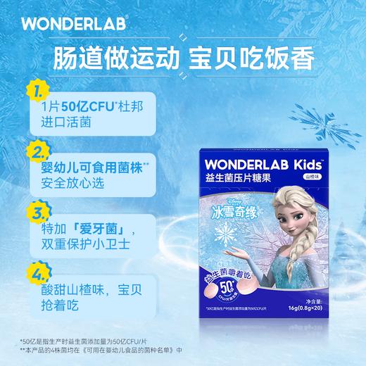 WonderLab冰雪奇缘益生菌礼盒迪士尼儿童肠胃肠道益生元冻干粉剂 商品图3