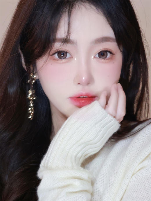 【小红书推荐款】leenscolor，方糖高光粉棕，年抛/直径14.5/着色14.0，138/一副，258/两副，288/三副（详情区任选）最高度数有1000 商品图0