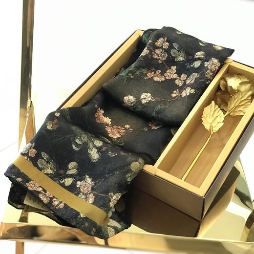 优品堂《清秀高雅》100％桑蚕丝110×110方巾 商品图6