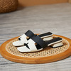 AY-VBB-A343新款时尚气质休闲方头粗跟露趾凉拖鞋 商品缩略图3