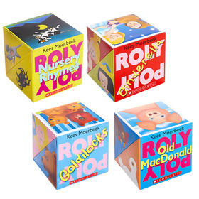 【中商原版】Roly Poly Pop-up 学乐神奇翻转书4册 低幼韵律启蒙益智游戏书立体书亲子互动 Scholastic 纸板书 英文原版 0-3岁