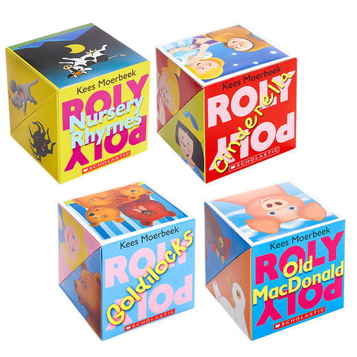 【中商原版】Roly Poly Pop-up 学乐神奇翻转书4册 低幼韵律启蒙益智游戏书立体书亲子互动 Scholastic 纸板书 英文原版 0-3岁 商品图0