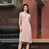 佐尔美2022夏季新款 100%桑蚕丝真丝通勤气质纯色连衣裙女E22LS48 商品缩略图0