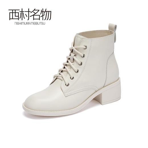 西村名物2020冬季新款粗跟时尚马丁靴X20DS40281 商品图0