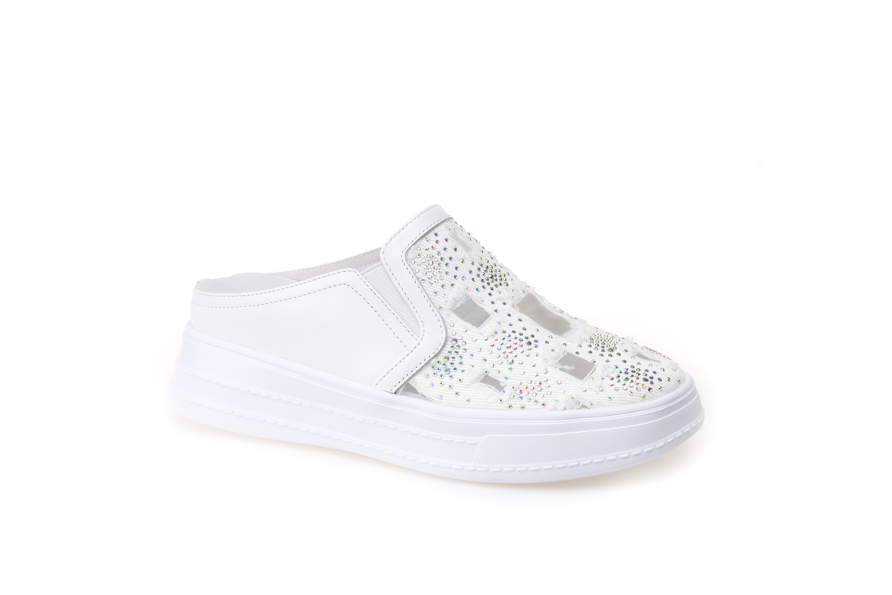 豪麟名鞋奥莱迪嘉女装进口布料时尚休闲鞋DJXXA21WX018白色  原价1660元