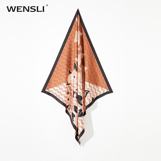 Wensli双面印花中方巾-花想容 商品图5