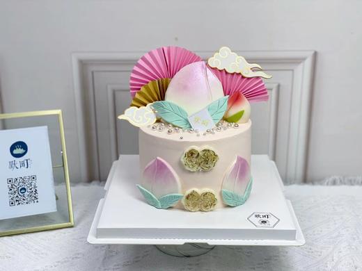 翻糖大寿桃粉色祝寿 商品图0