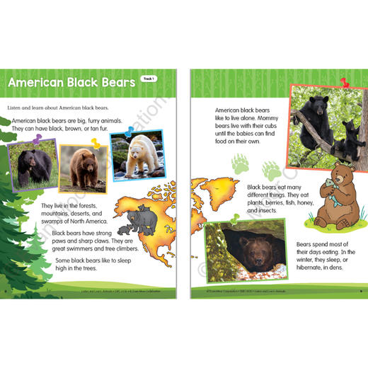 【IDK品牌优选】 Evan-Moor Listen & Learn Animals 听故事学英语系列 动物系列 商品图4