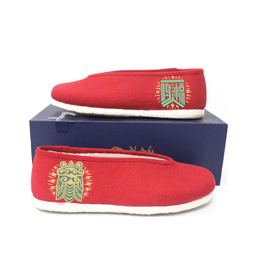 内联升情侣鞋手工单鞋千层底内联升手绘情侣款彩小元口布鞋“一鸣惊人”8110Z/8604Z(预售） 商品图4