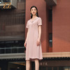 佐尔美2022夏季新款 100%桑蚕丝真丝通勤气质纯色连衣裙女E22LS48 商品缩略图3
