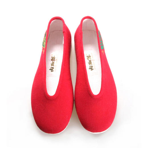 内联升情侣鞋手工单鞋千层底内联升手绘情侣款彩小元口布鞋“一鸣惊人”8110Z/8604Z(预售） 商品图1