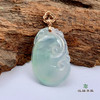 派瑞翡翠 18k金翡翠吊坠 冰种 白色 商品缩略图4