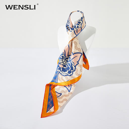 Wensli双面印花中方巾-花想容 商品图4