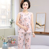 CLX夏季棉绸睡衣女夏短袖造棉套装夏天绵绸两件套 商品缩略图4