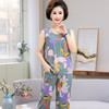 CLX夏季棉绸睡衣女夏短袖造棉套装夏天绵绸两件套 商品缩略图7