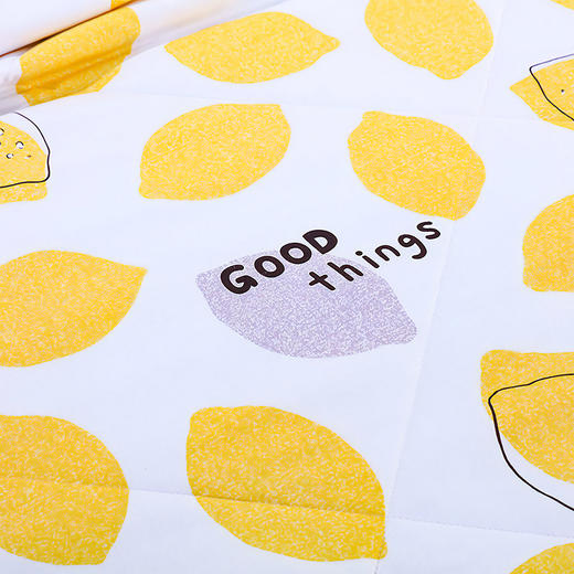 【夏日清凉 一触即达】柠檬夏被 冰丝凉感 夏日沁爽，吸湿透气 亲肤舒适，这个夏天 你的被子应该带有柠檬香 商品图6