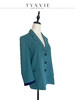 TYNVIE 排褶袖口单排扣西装-绿色 商品缩略图1