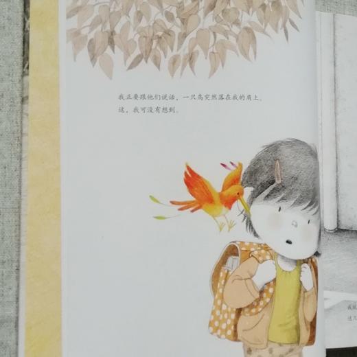 (仓发) 我肩上的一只小鸟（“宝贝，你慢慢来”精装哲学启蒙绘本，诺贝尔文学奖得主勒克莱奇奥推荐）/湖南少年儿童出版社/【比】茜比尔·德拉克罗瓦/9787556250035 商品图3