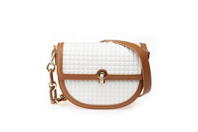 豪麟名鞋奥莱迪嘉女装牛皮革手袋TWPB21LL213咖啡色 原价1460元