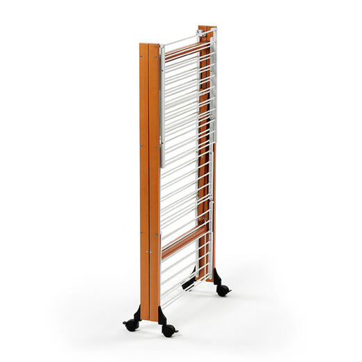 【6F】利快意大利进口三层晾衣架实木可移动折叠阳台落地伸缩衣杆晒衣架 三层晾衣架 27M 商品图7