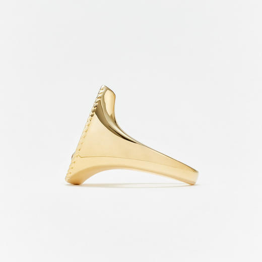 订购10周到｜Yvonne Leon-Signet Pear-9K黄金 黑玛瑙 水滴戒面 戒指［法国设计师］ 商品图1