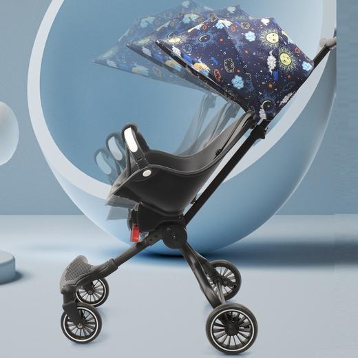 宝宝好V13坐躺溜娃神器一键收车轻便单手可拎可上机遛娃儿童推车 商品图5