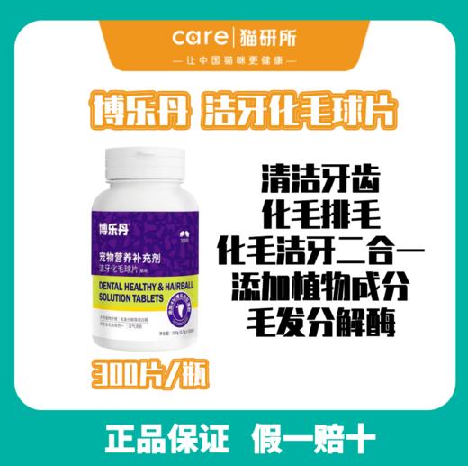 猫研所 博乐丹洁牙化毛排毛猫草片 体内化毛促进排毛球添加巨藻 商品图0