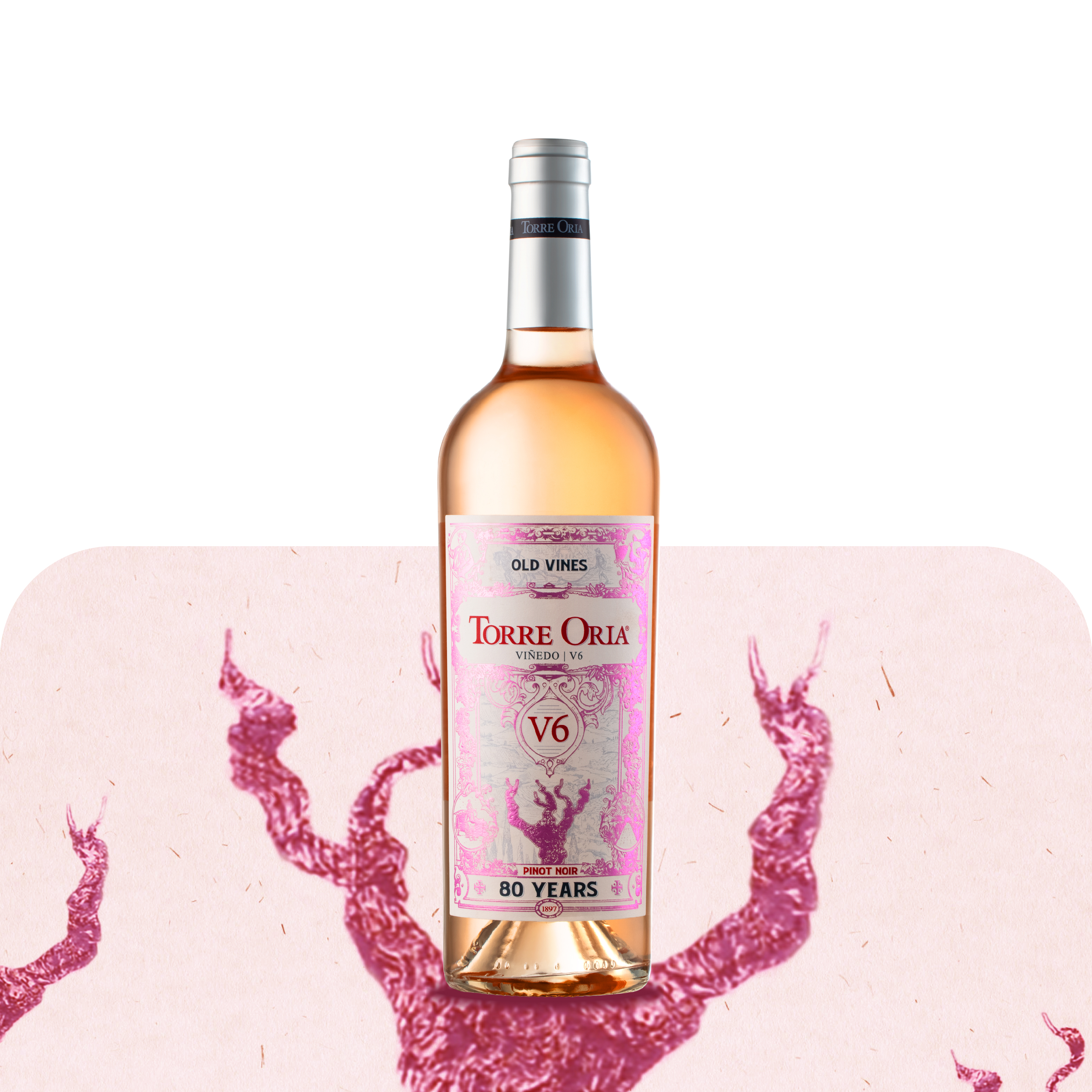 奥兰 古藤80桃红葡萄酒 西班牙原瓶进口红酒 宴请红酒 750ml*1