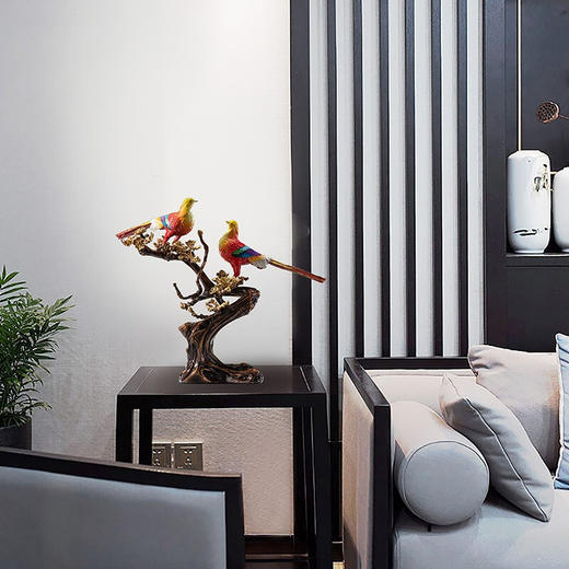 【6F】朱炳仁铜 新中式家居客厅桌面创意精品装饰摆件礼品套装 双喜临枝摆件 双喜临枝 双喜临枝 商品图3